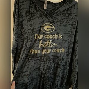 Green Bay packers football long sleeve hooded tee XXL women’s